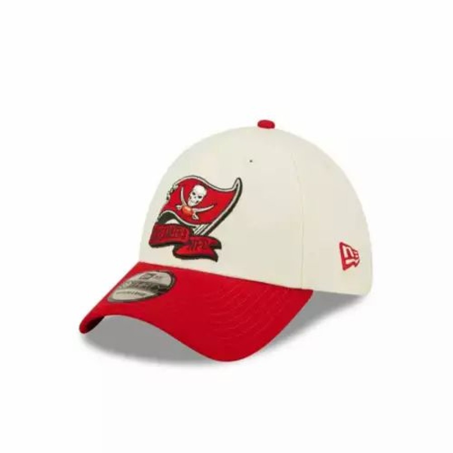 * New Era Tampa Bay Buccaneers 2022 Sideline 39Thirty Stretch Fit Hat Cream Nfl Hats & Caps