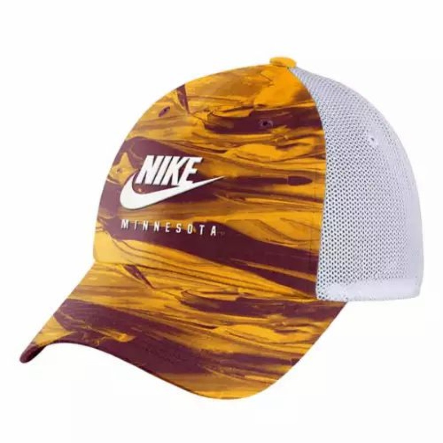 * Nike Minnesota En Gophers 2020 Spring Break Trucker Hat Gold College Hats & Caps