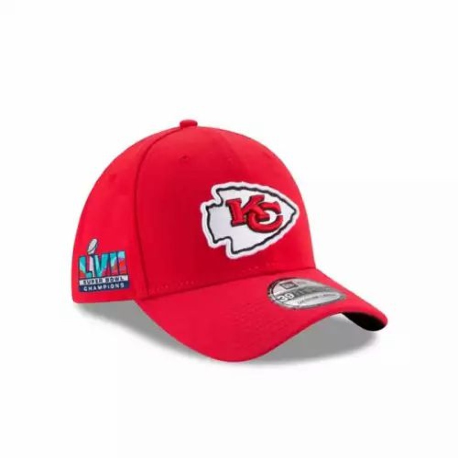 * New Era Kansas City Chiefs Super Bowl Lvii Champions 39Thirty Flex Fit Hat Red Nfl Hats & Caps