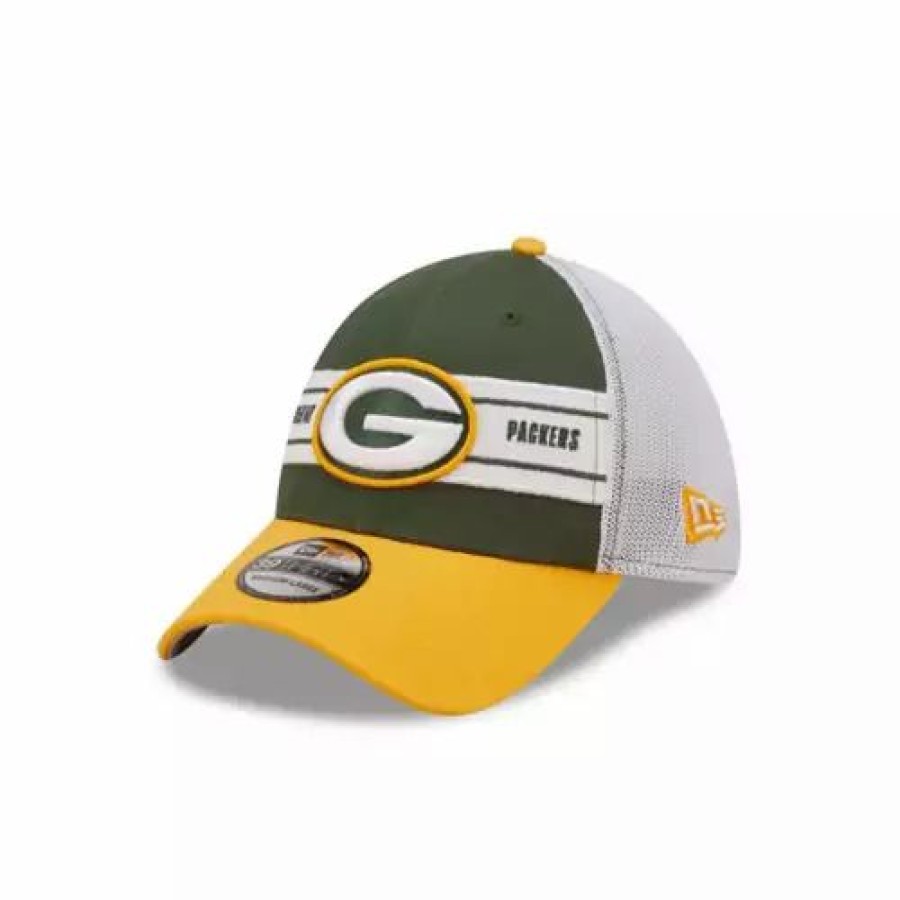 * New Era Bay Packers Banded 39Thirty Flex Fit Hat Green Nfl Hats & Caps