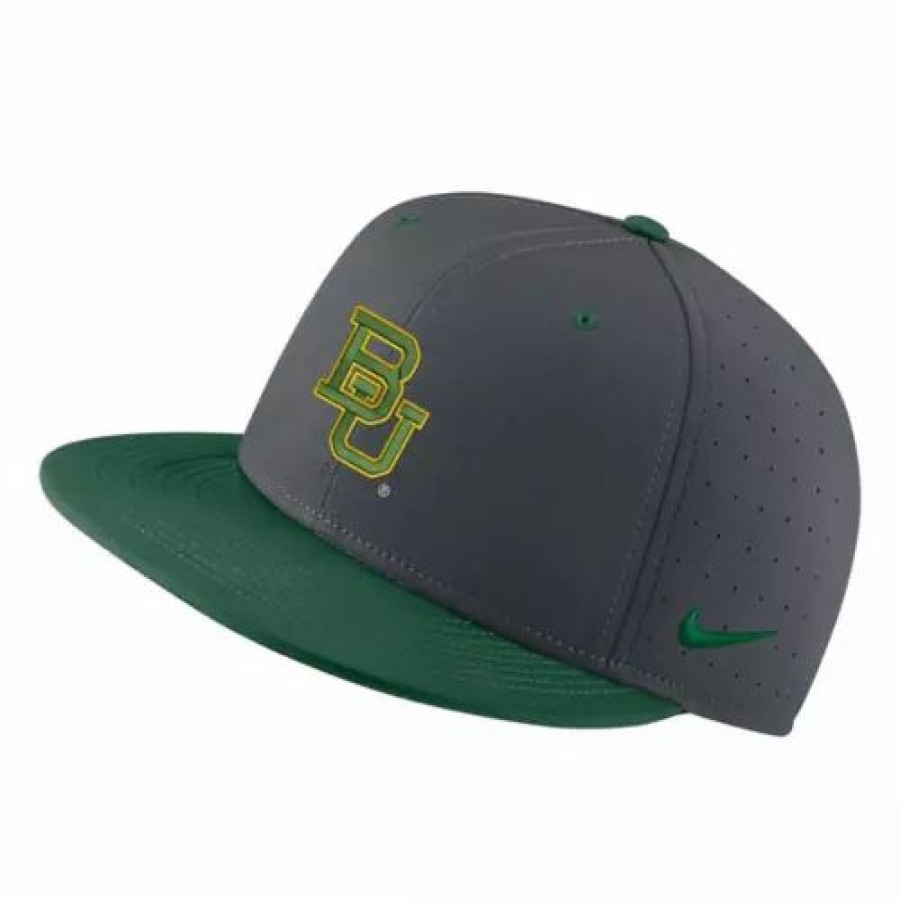 * Nike Baylor Bears True Baseball Hat Dark Grey College Hats & Caps