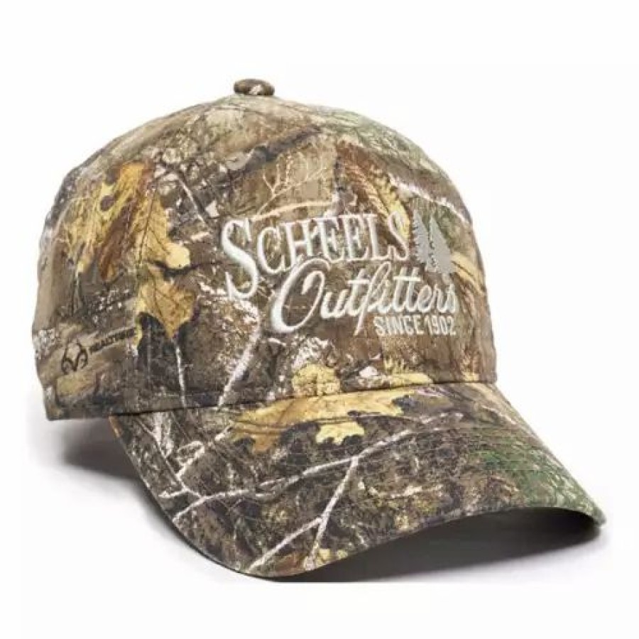 * Adult Scheels Outfitters Logo Camo Adjustable Hat Hats & Caps