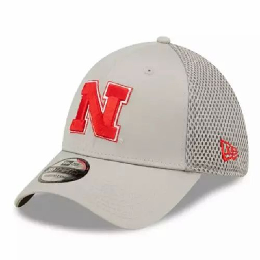 * New Era Nebraska Cornhuskers Team Neo Hat Grey Heather College Hats & Caps