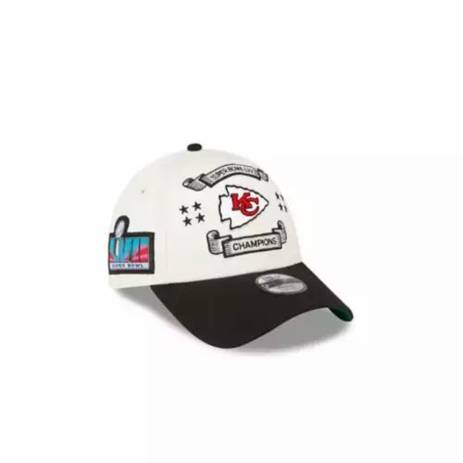 * New Era Kids' Kansas City Chiefs Super Bowl Lvii Champions 9Forty Adjustable Hat White Nfl Hats & Caps