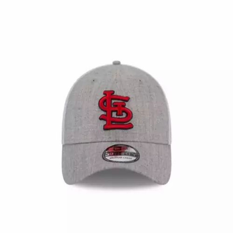 * New Era St. Louis Cardinals Heather 39Thirty Flex Fit Hat Grey Heather Mlb Hats & Caps