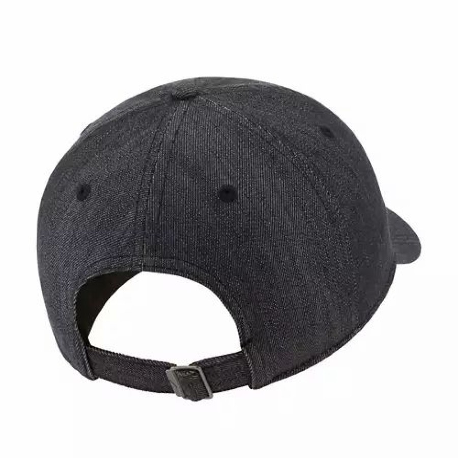 * Men'S Nike Sportswear Heritage86 Swoosh Adjustable Hat Black/White Hats & Caps