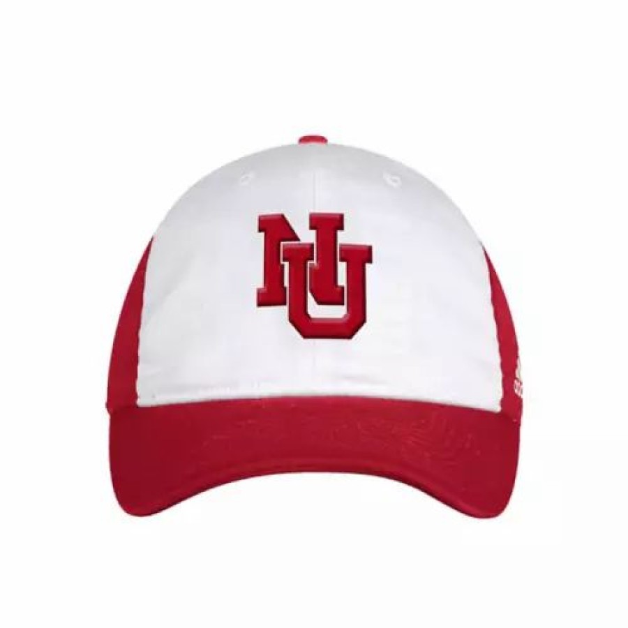 * Adidas Nebraska Cornhuskers Colorblock Slouch Hat White/Red College Hats & Caps