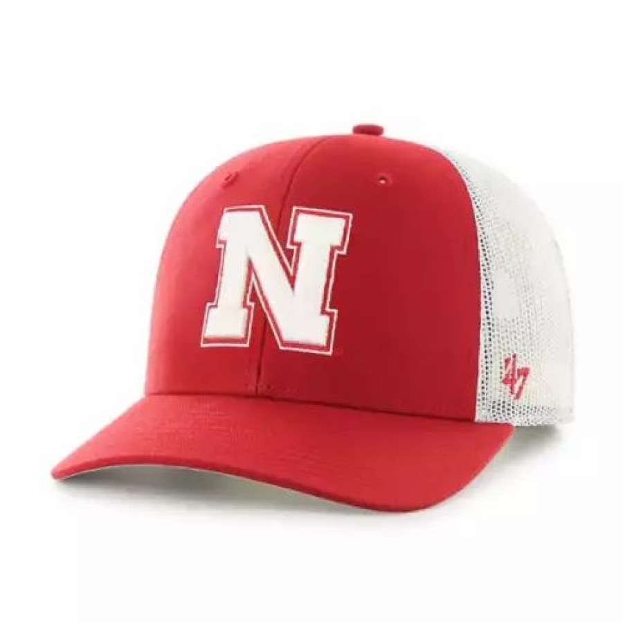 * 47 Brand 47 Brand Nebraska Cornhuskers Trucker Hat Red College Hats & Caps