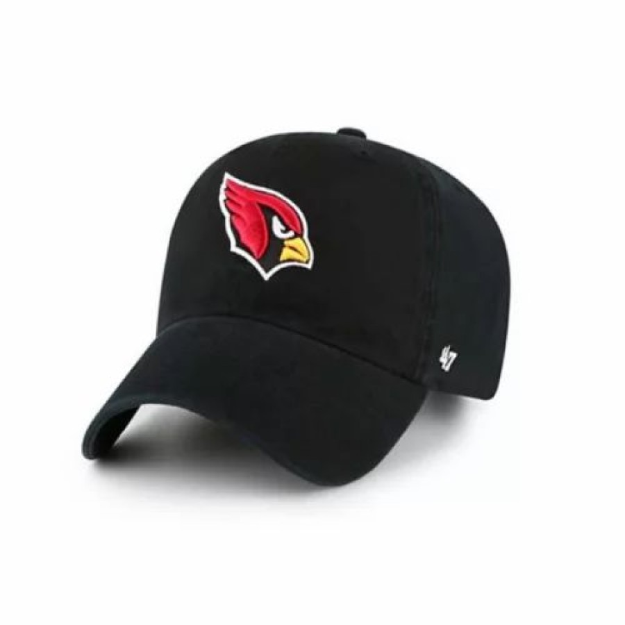 * 47 Brand 47 Brand Arizona Cardinals Clean Up Adjustable Hat Black Nfl Hats & Caps