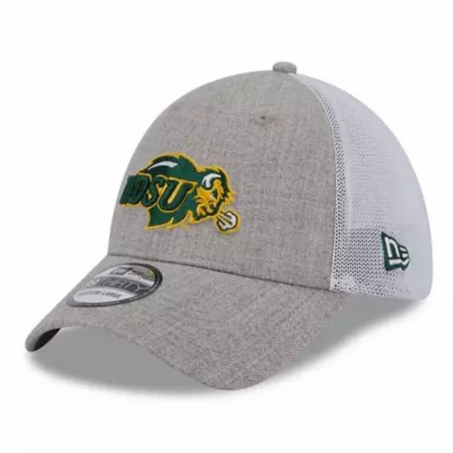 * New Era North Dakota State Bison Heather 3930 Hat Heather Grey College Hats & Caps