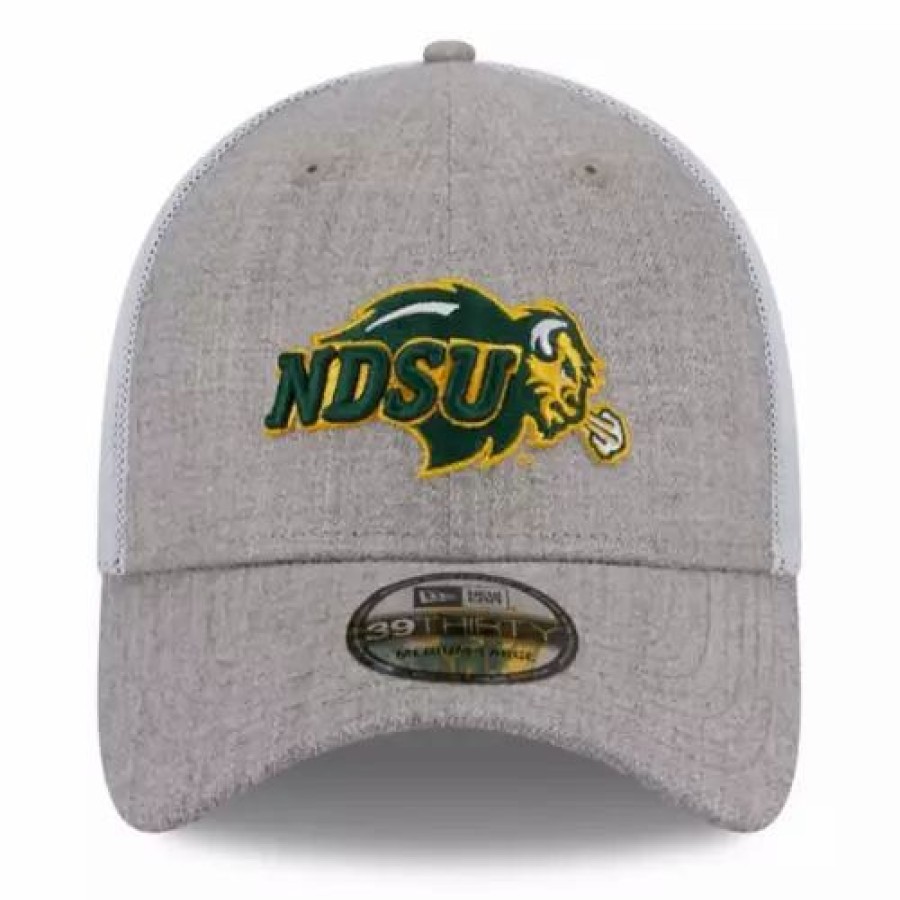 * New Era North Dakota State Bison Heather 3930 Hat Heather Grey College Hats & Caps