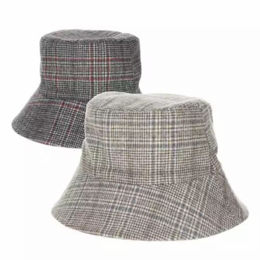 * Women'S Dorfman-Pacific Morelia Assorted Bucket Hat Grey Hats & Caps