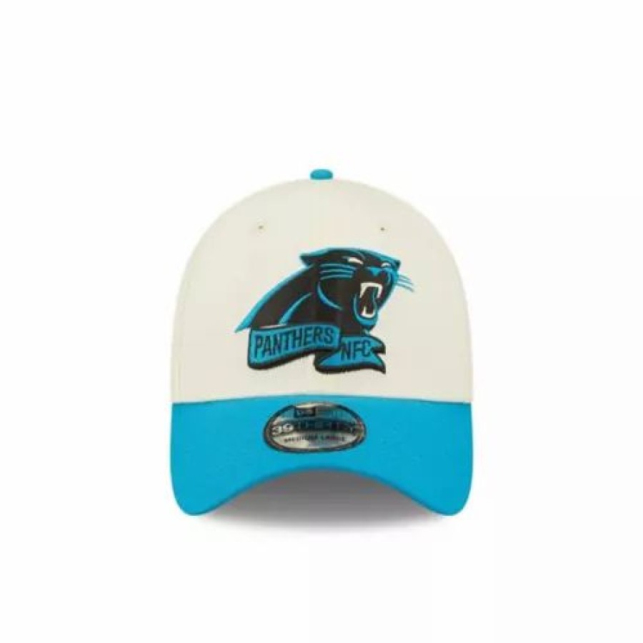 * New Era Carolina Panthers 2022 Sideline 39Thirty Stretch Fit Hat Cream Nfl Hats & Caps