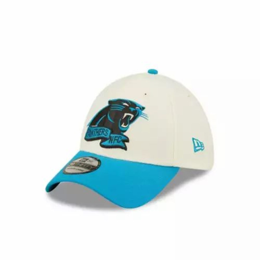 * New Era Carolina Panthers 2022 Sideline 39Thirty Stretch Fit Hat Cream Nfl Hats & Caps