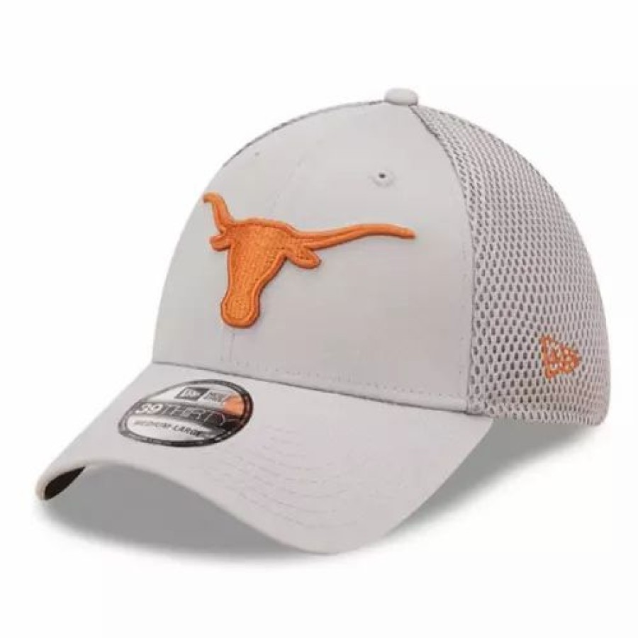 * New Era Texas Longhorns Team Neo Hat Grey Heather College Hats & Caps