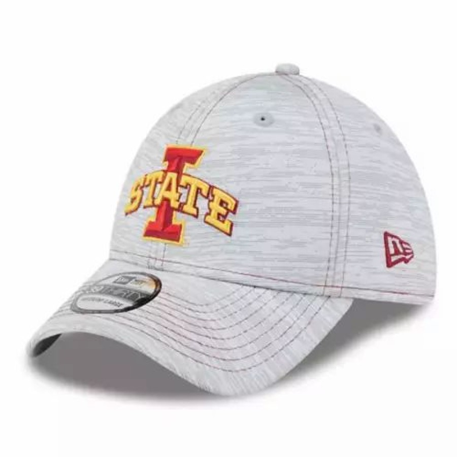 * New Era Iowa State Cyclones 3930 Speed Hat Silver College Hats & Caps