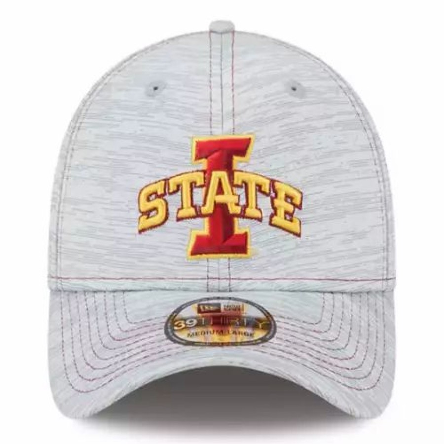 * New Era Iowa State Cyclones 3930 Speed Hat Silver College Hats & Caps