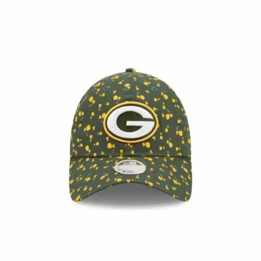 * New Era Women'S Bay Packers Floral 9Twenty Adjustable Hat Green Nfl Hats & Caps