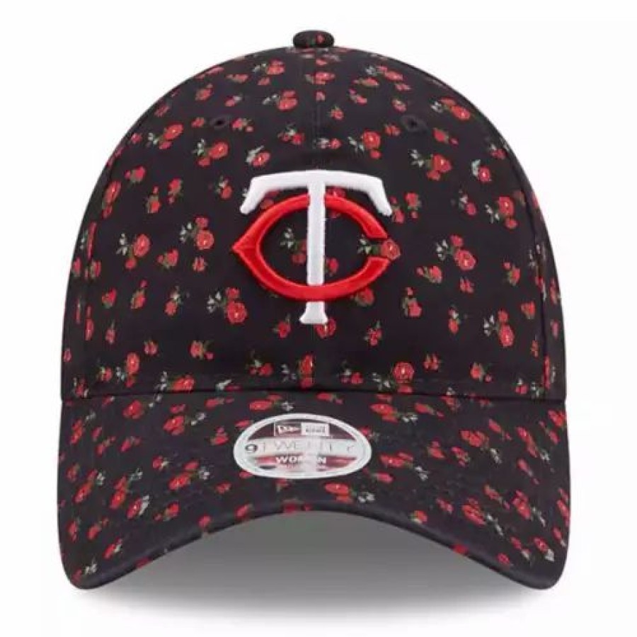 * New Era Women'S Minnesota Twins 2021 Floral 9Twenty Hat Navy Mlb Hats & Caps