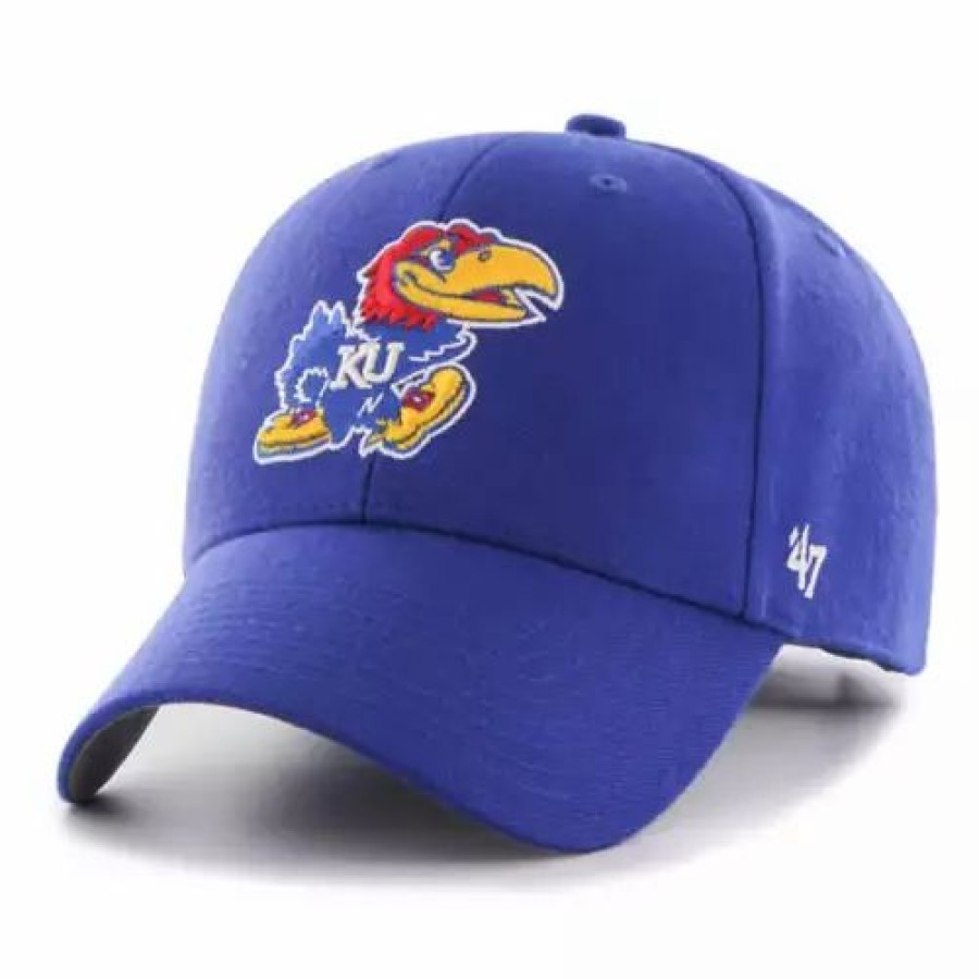 * 47 Brand 47 Brand Kansas Jayhawks Mvp Hat Royal College Hats & Caps