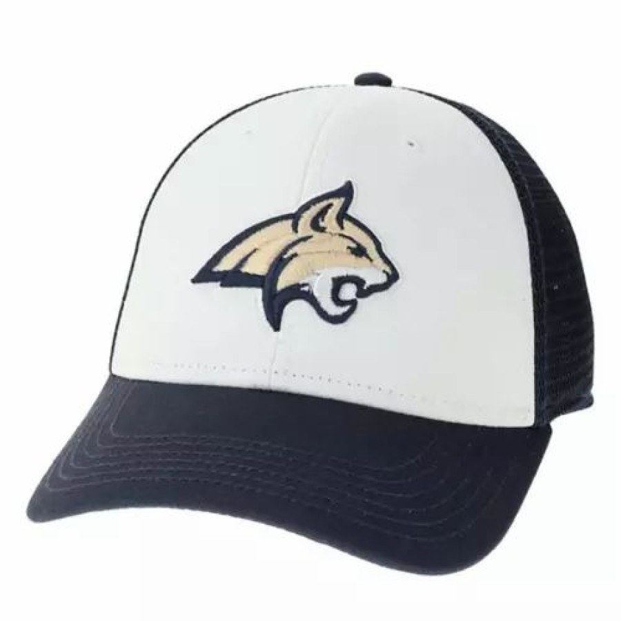 * Legacy Montana State Bobcats Low Row Hat White/Navy College Hats & Caps