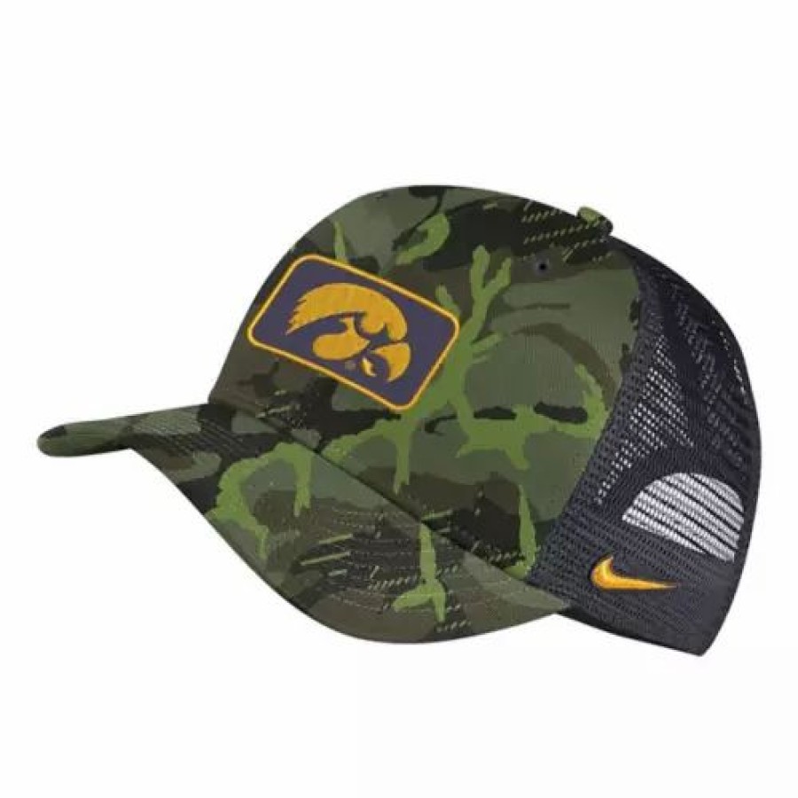 * Nike Iowa Hawkeyes Military Hat Camo College Hats & Caps