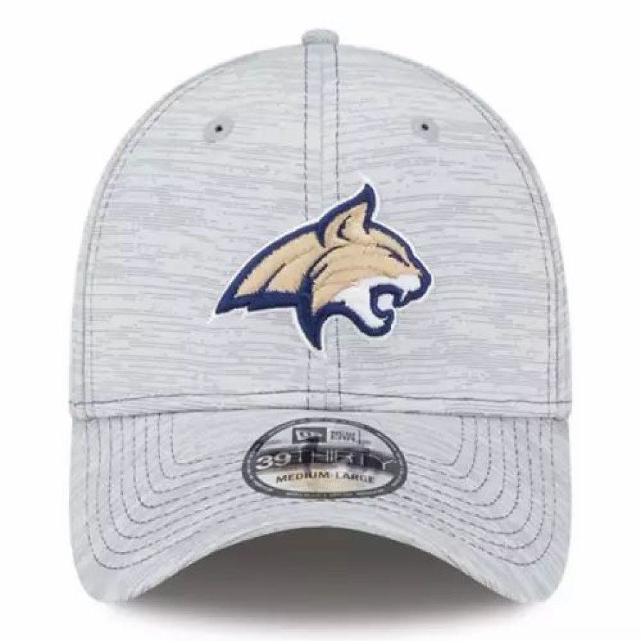 * New Era Montana State Bobcats 3930 Speed Hat Silver College Hats & Caps