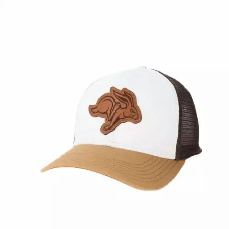 * Legacy Athletic South Dakota State Jackrabbits Engrave Champ Hat White/Camel College Hats & Caps