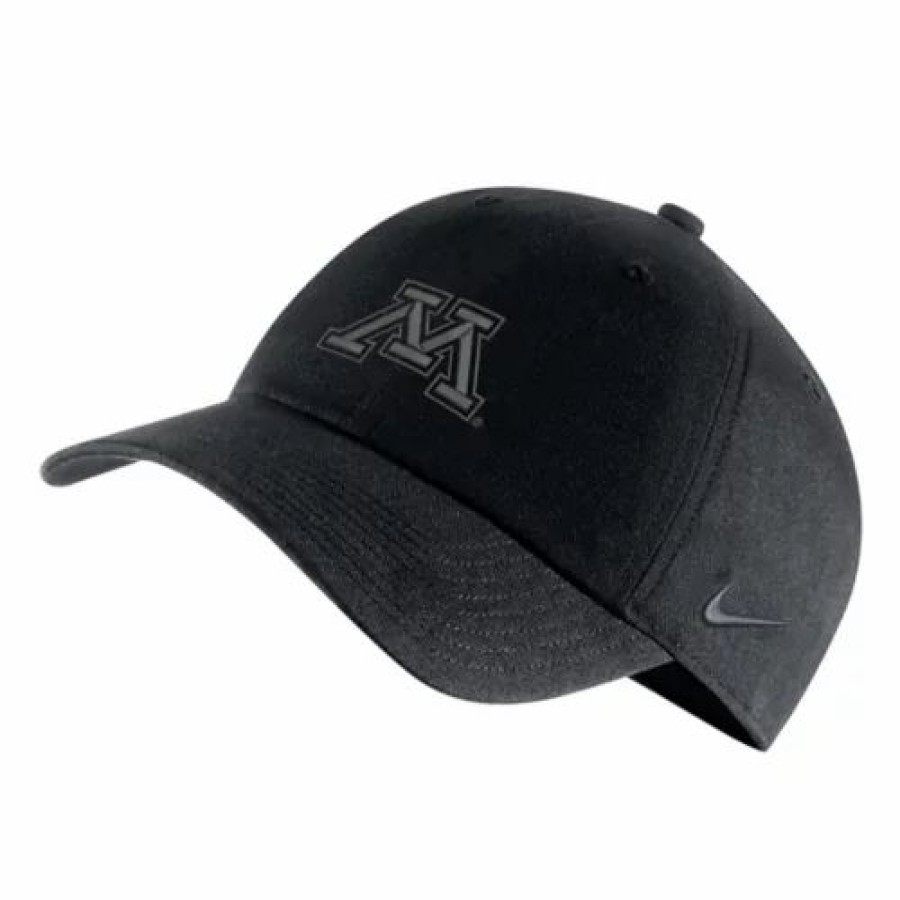 * Nike Minnesota Golden Gophers Heritage 86 Campus Hat Black College Hats & Caps