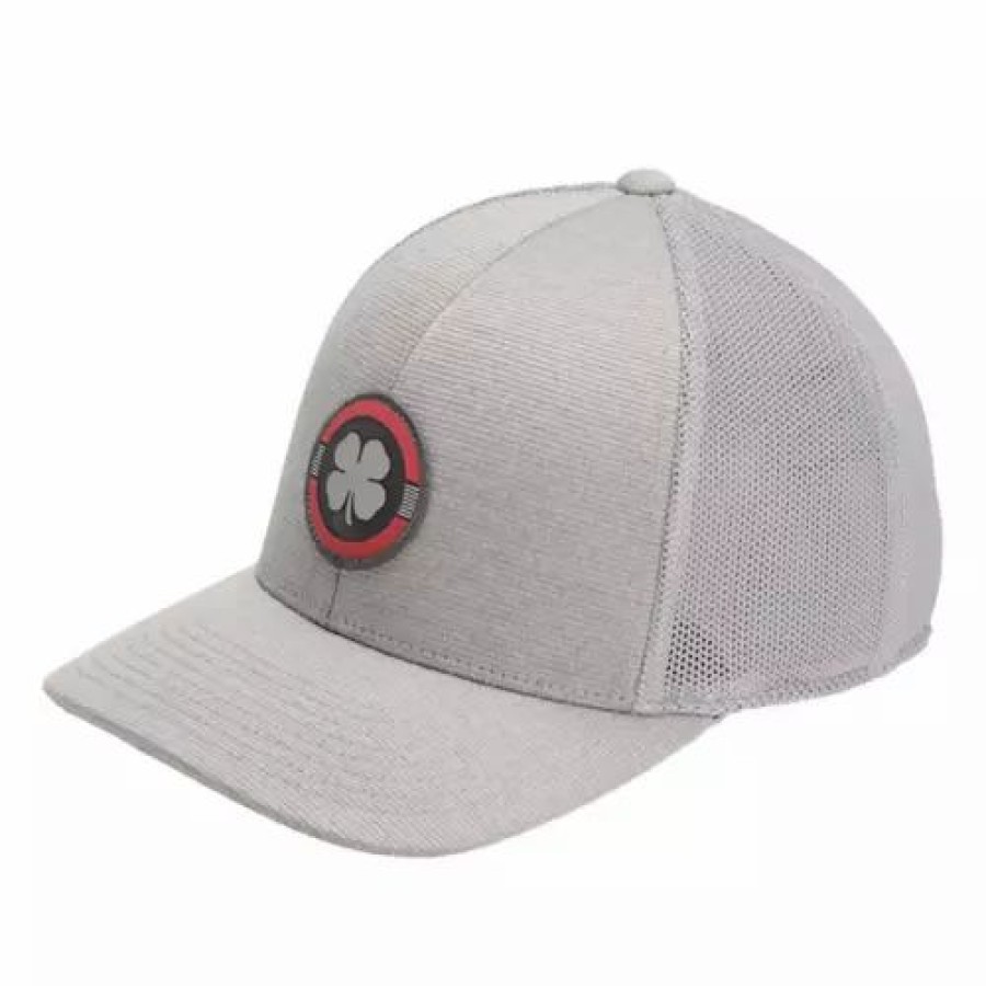 * Men'S Black Clover Jeg Golf Snapback Hat Silver Hats & Caps