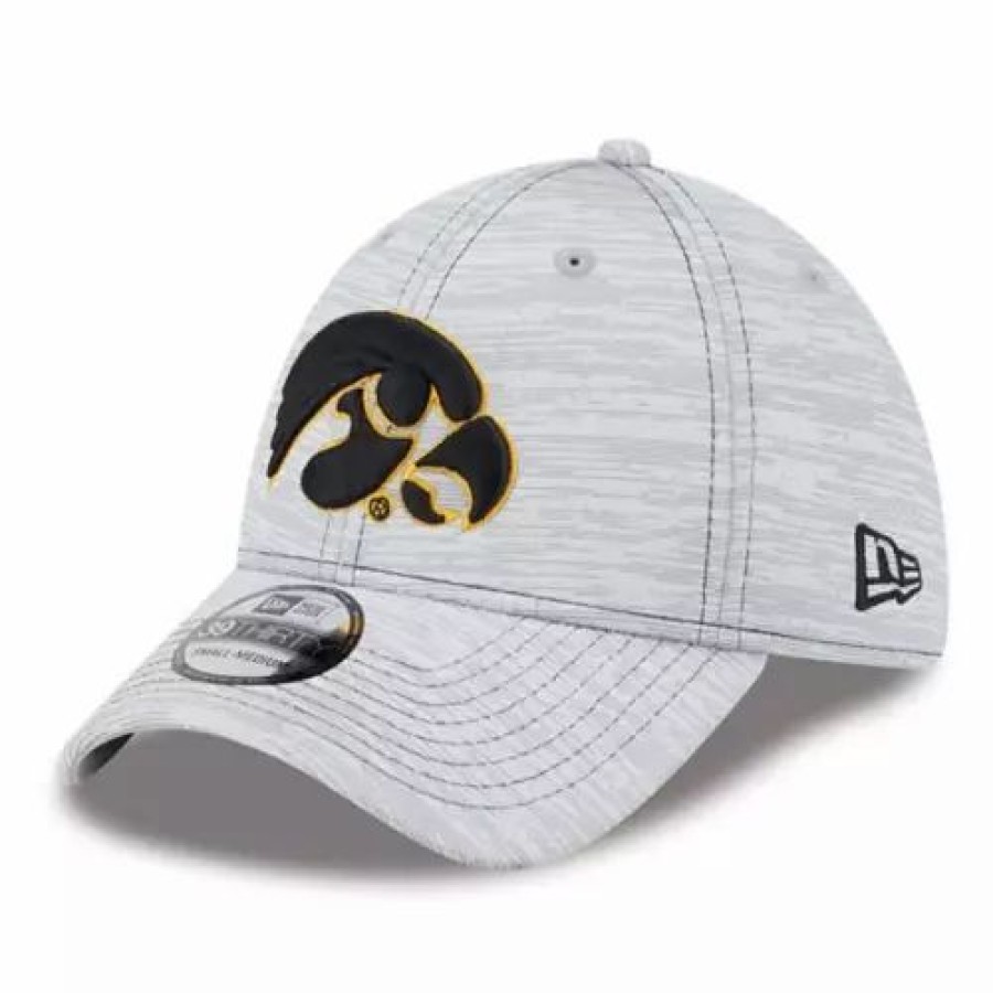 * New Era Iowa Hawkeyes 3930 Speed Hat Silver College Hats & Caps