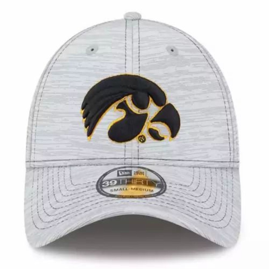 * New Era Iowa Hawkeyes 3930 Speed Hat Silver College Hats & Caps