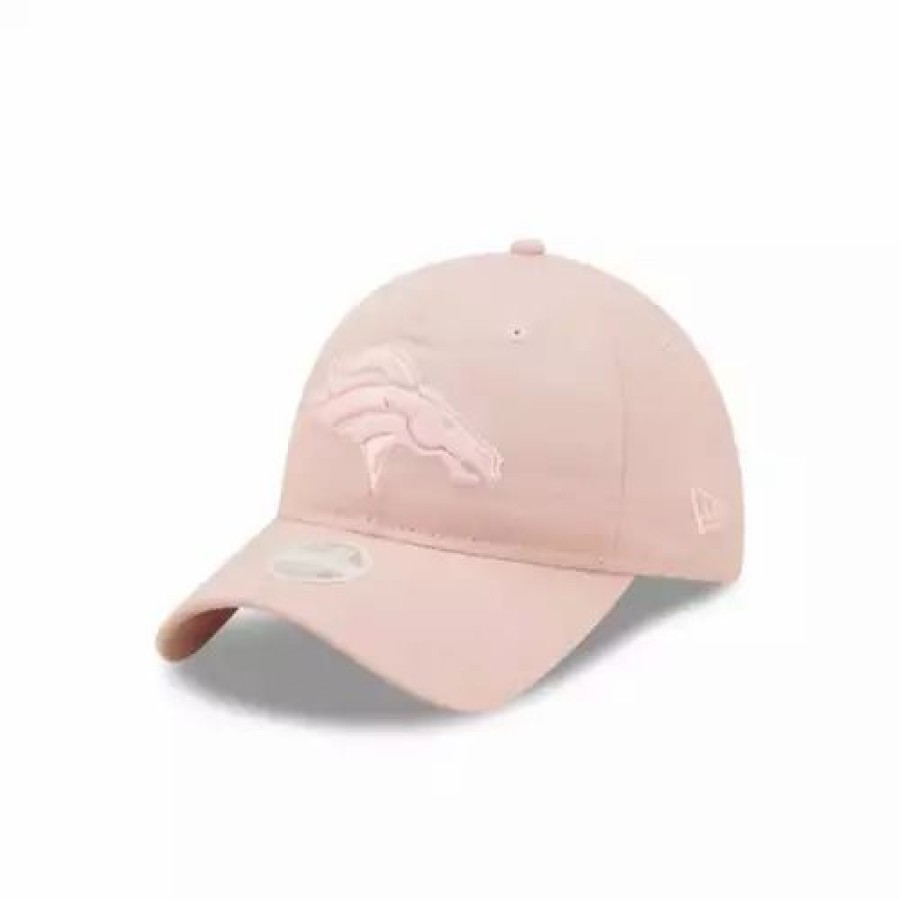 * New Era Women'S Denver Broncos Core Classic Logo 9Twenty Adjustable Hat Pink Nfl Hats & Caps