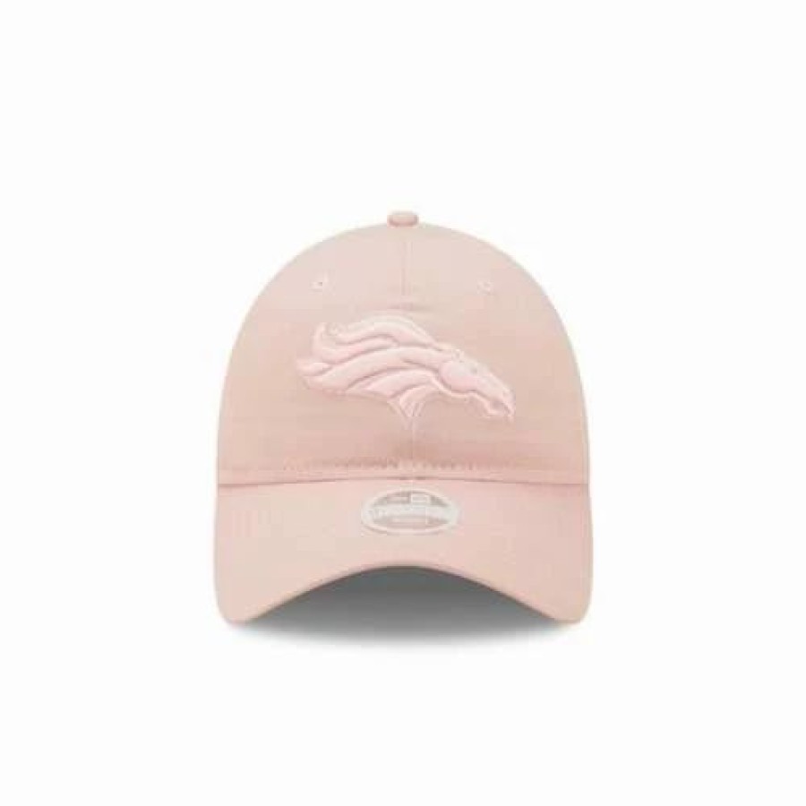 * New Era Women'S Denver Broncos Core Classic Logo 9Twenty Adjustable Hat Pink Nfl Hats & Caps