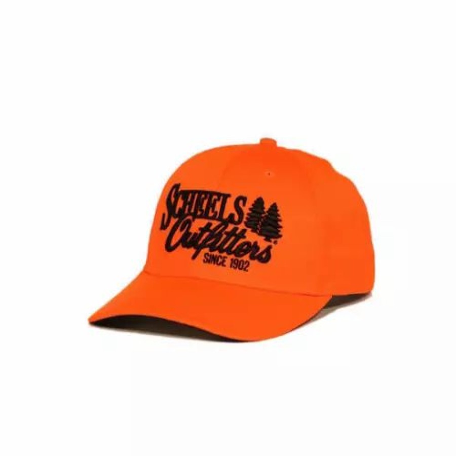 * Men'S Scheels Outfitters Orange Adjustable Hat Blaze Hats & Caps