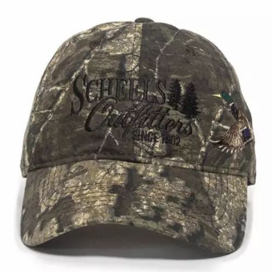 * Men'S Scheels Outfitters Realtree Timber Logo Adjustable Hat Hats & Caps