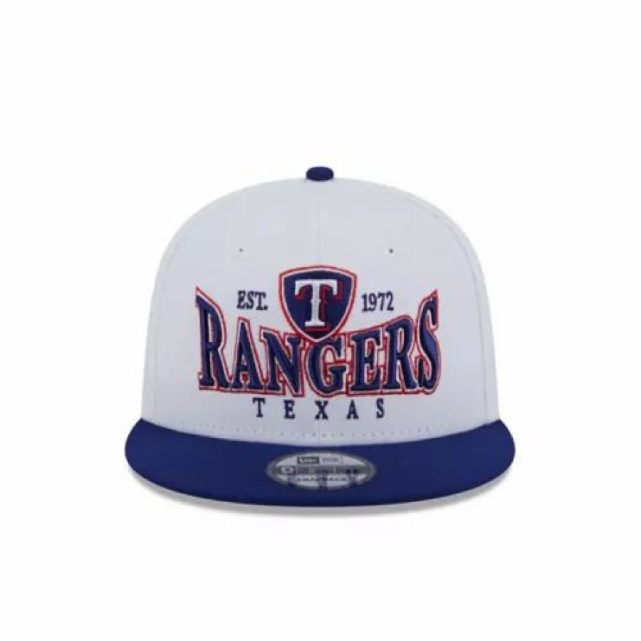 * New Era Texas Rangers Crest 9Fifty Snapback Hat White Mlb Hats & Caps