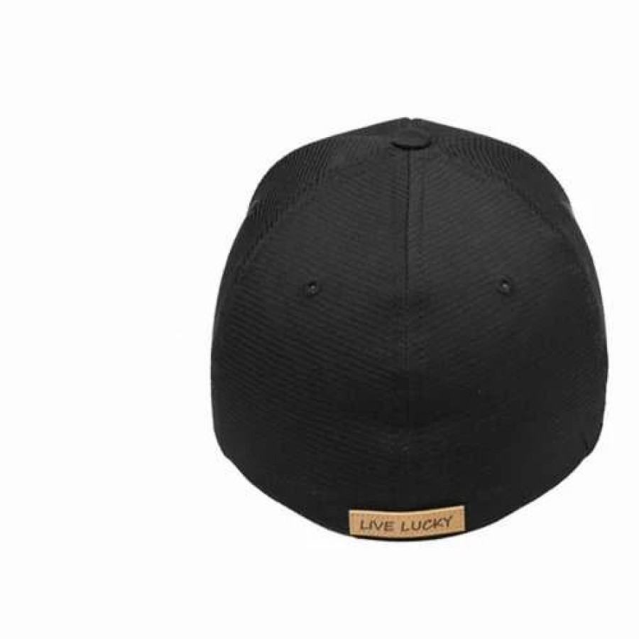 * Adult Black Clover Top Grain Golf Snapback Hat Hats & Caps