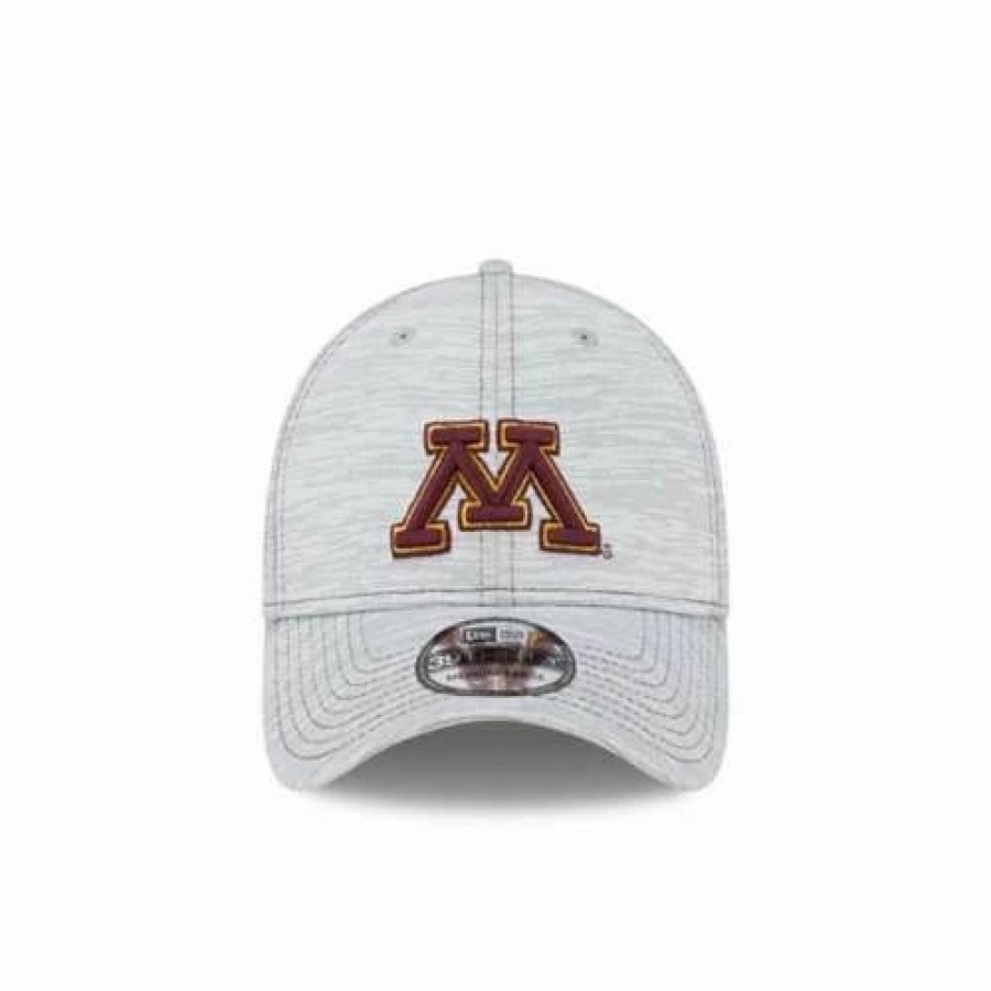 * New Era Kids' Minnesota Golden Gophers Speed 39Thirty Flex Fit Hat Heather Grey College Hats & Caps