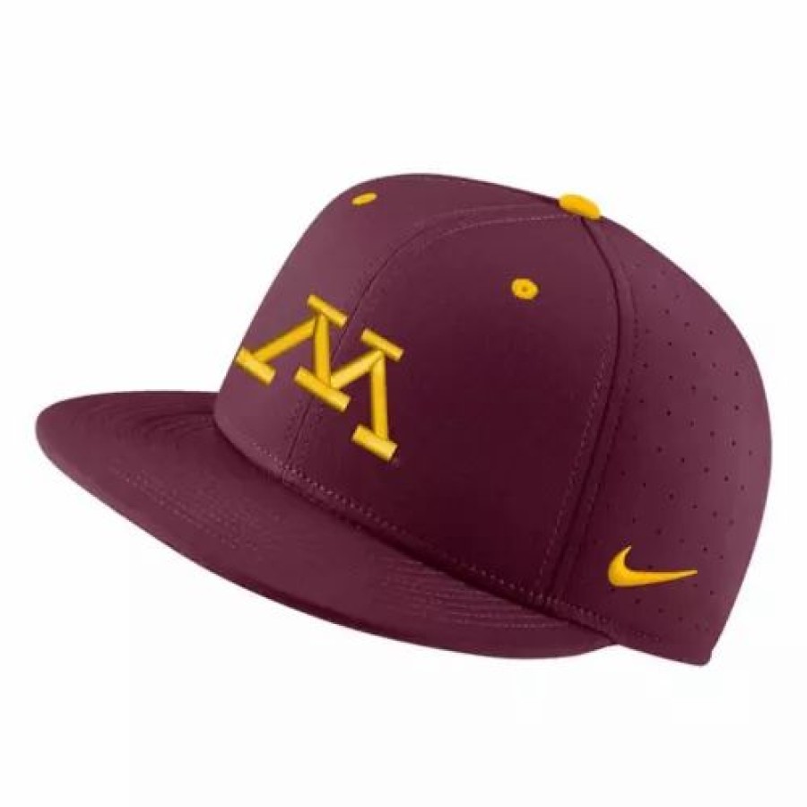 * Nike Minnesota Golden Gophers True Baseball Hat Maroon College Hats & Caps