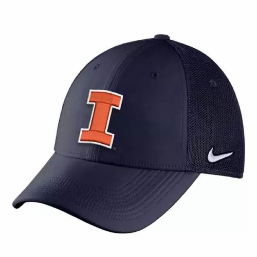 * Nike Illinois Fighting Illini Legacy 91 Mesh Hat Navy College Hats & Caps