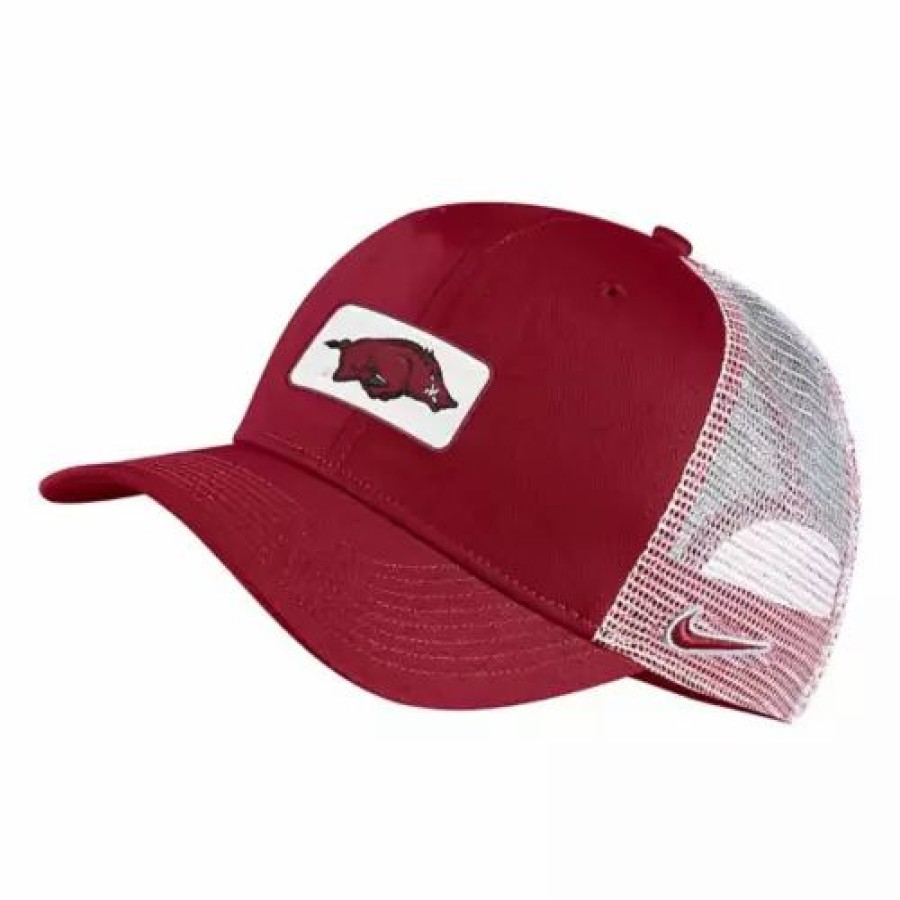 * Nike Arkansas Razorbacks Classic 99 Trucker Hat Crimson College Hats & Caps