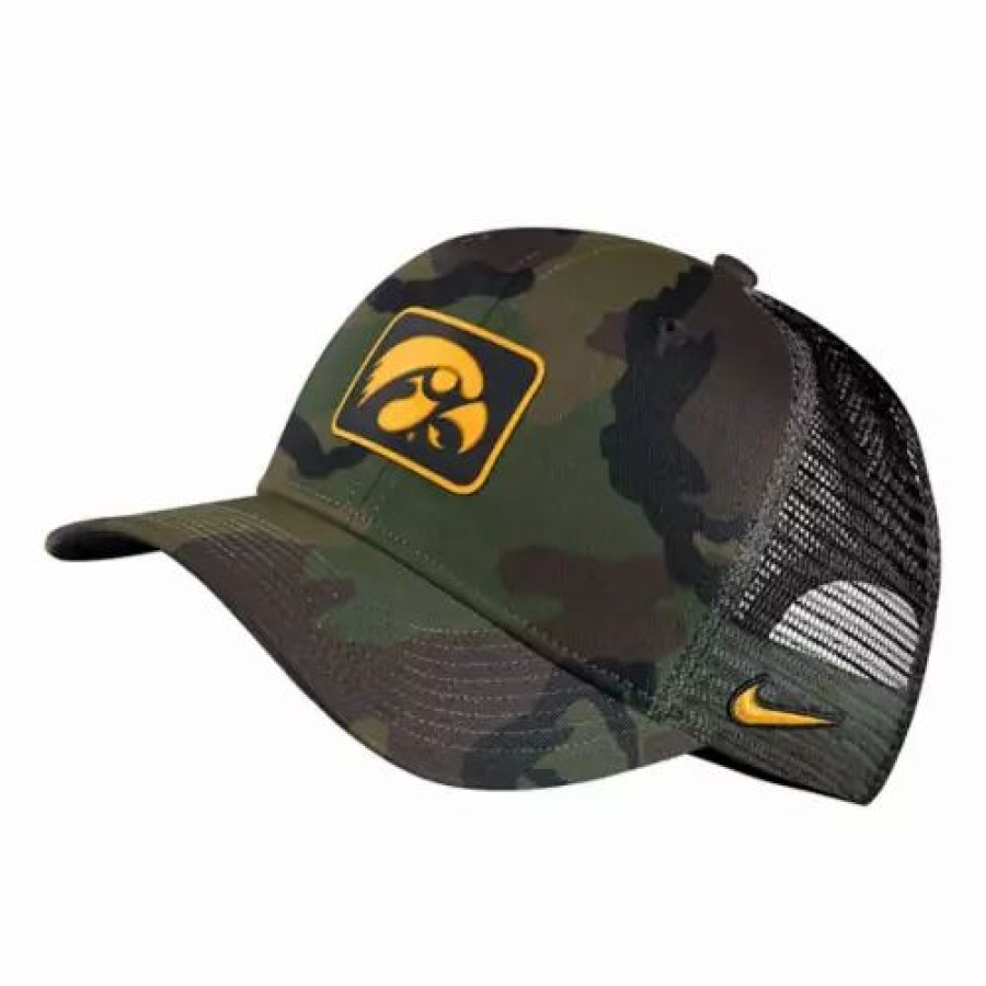 * Nike Iowa Hawkeyes Classic 99 Truck Hat Camo College Hats & Caps