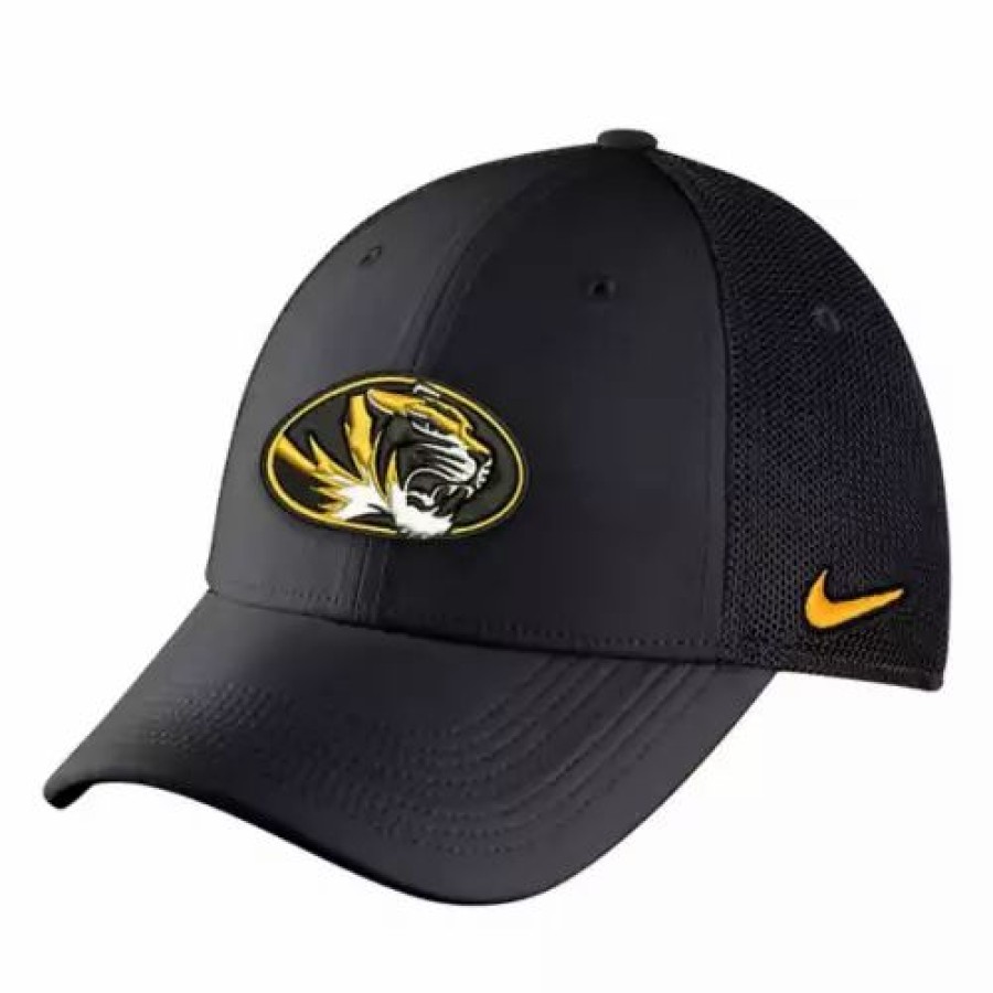 * Nike Missouri Tigers Legacy 91 Mesh Hat Black College Hats & Caps