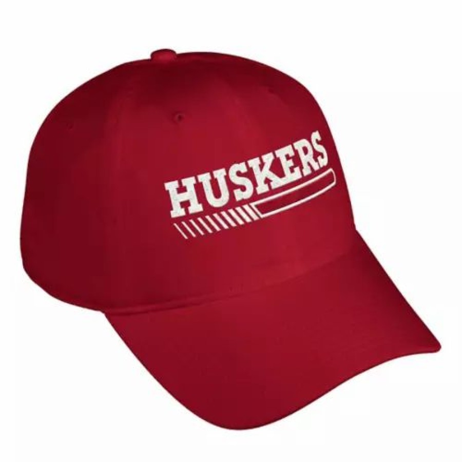 * Adidas Nebraska Cornhuskers Coaches Slow Hat Red College Hats & Caps