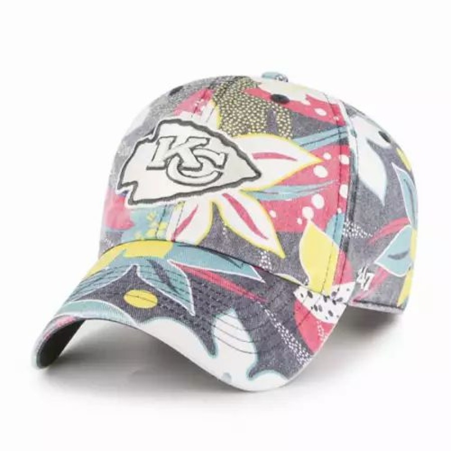 * 47 Brand 47 Brand Women'S Kansas City Chiefs Plumeria Adjustable Hat Floral Nfl Hats & Caps