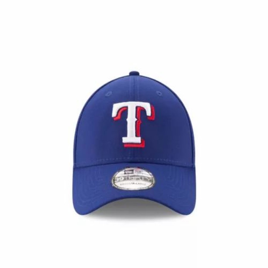 * New Era Texas Rangers 50Th Anniversary 39Thirty Stretch Fit Hat Royal Mlb Hats & Caps