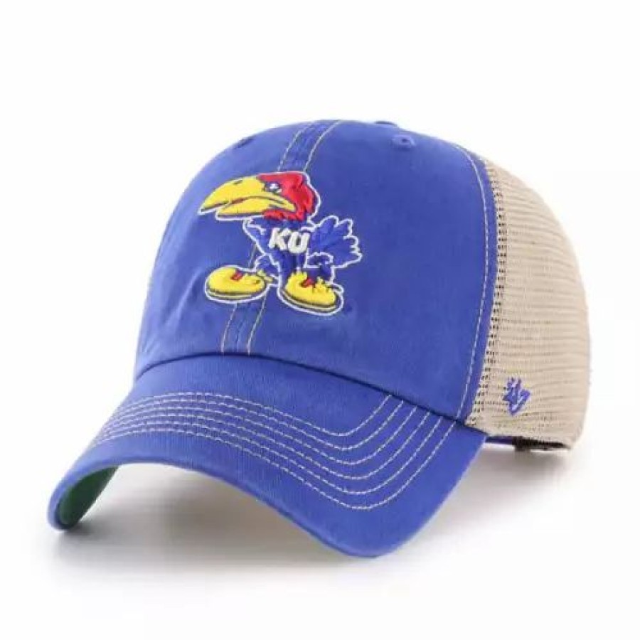 * 47 Brand 47 Brand Kansas Jayhawks Thrawler Hat Royal College Hats & Caps