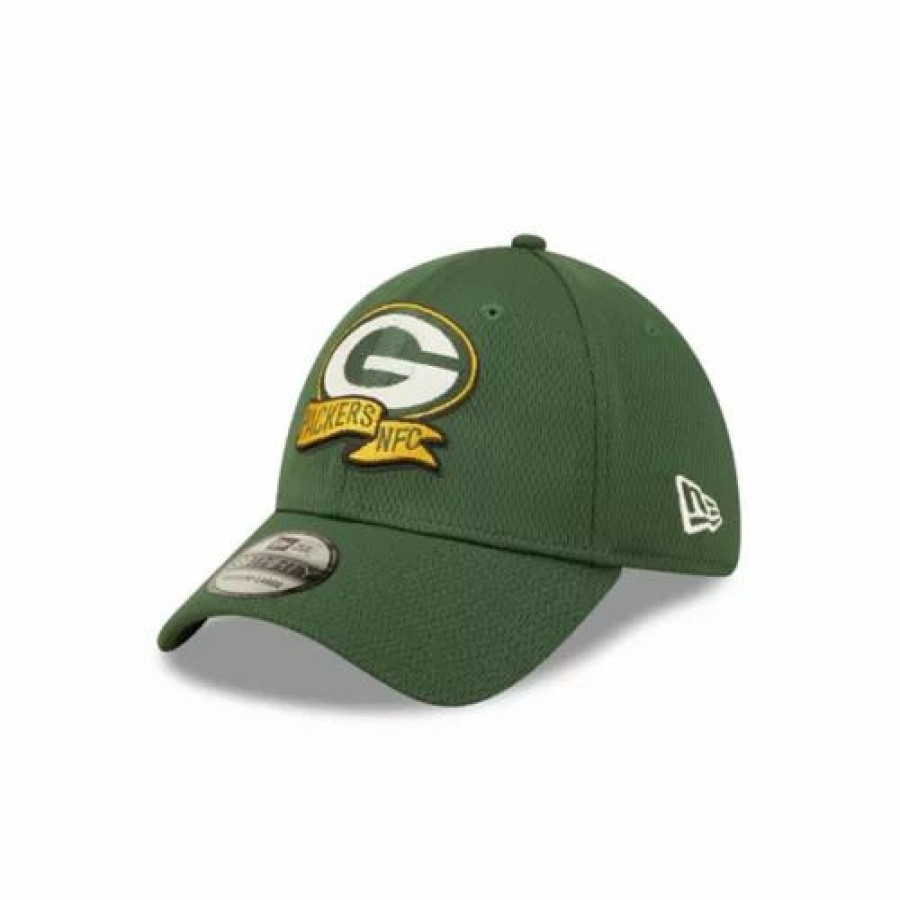 * New Era Bay Packers 2022 Sideline Coaches 39Thirty Stretch Fit Hat Green Nfl Hats & Caps