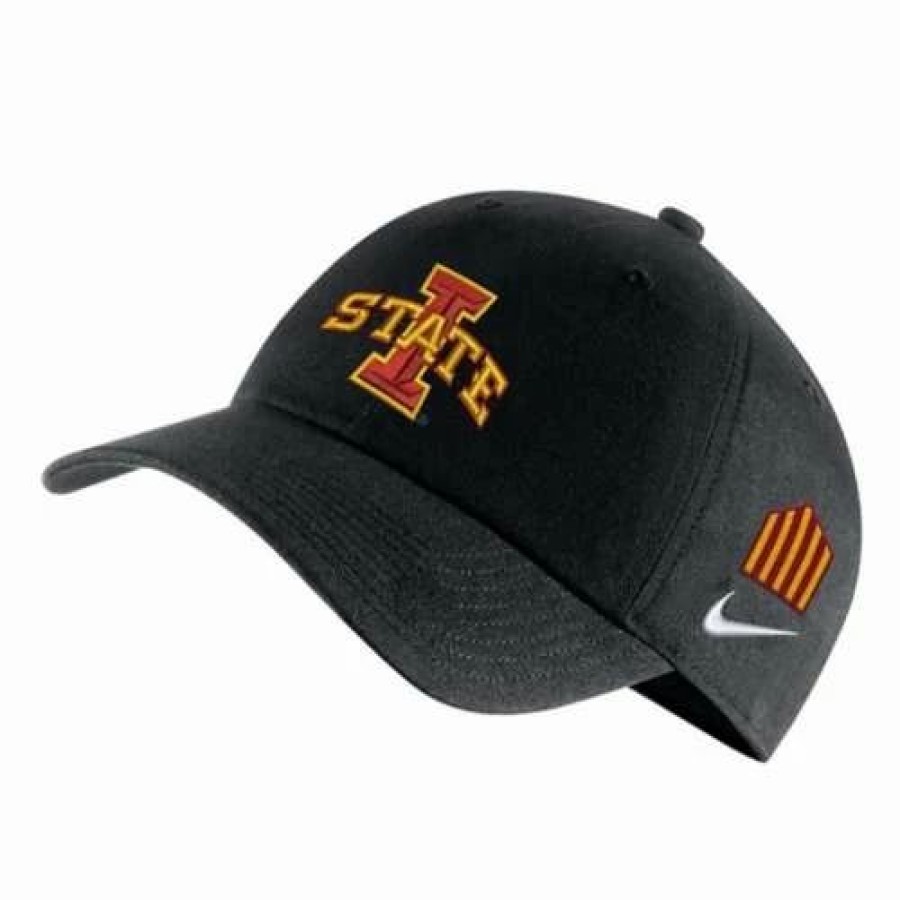 * Nike Iowa State Cyclones Jack Trice Campus Hat Black College Hats & Caps